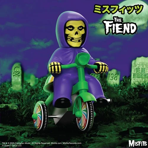 Misfits Fiend (Purple with Green Trike) Super Cycles Vinyl Figure