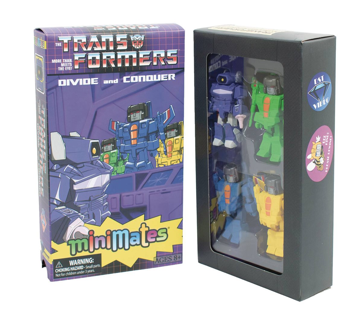 SDCC 2024 Transformers Divide and Conquer VHS Minimates EXCLUSIVE Box Set