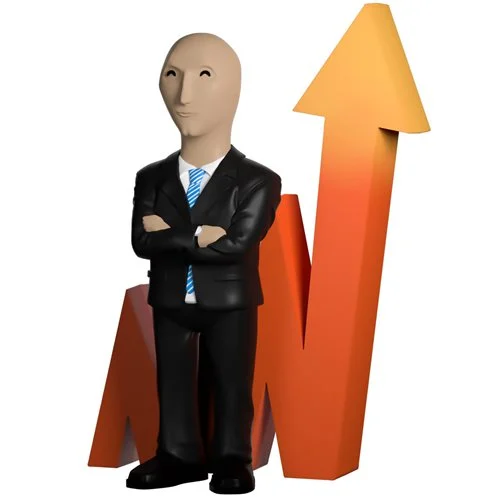 Meme Collection Stonks Vinyl Figure #21 - Image 3