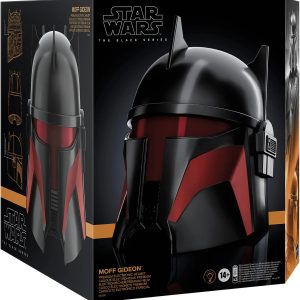 Star Wars The Black Series Moff Gideon Premium Electronic Helmet with Advanced LED Effects, Roleplay Item for Ages 14 and Up